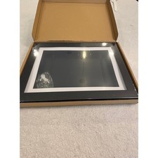 Black Picture Frame with White Mat 11x14 Modern Wall Decor Gallery Style New