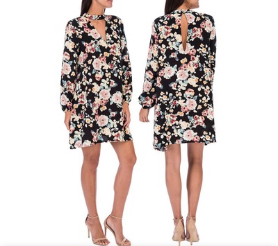 BOBEAU COLLECTION B CURVY Long Sleeve Dress Size Small