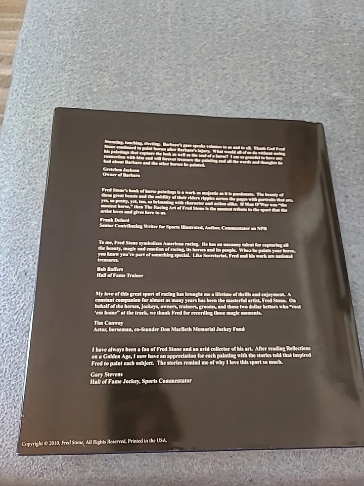 Reflections on a Golden Age the Racing Art of Fred Stone... Signed. - Image 2 of 4