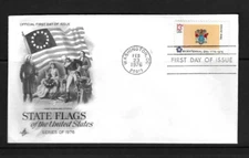 USA  SC # 1635 State Flags - New Jersey -  FDC . Artcraft Cachet