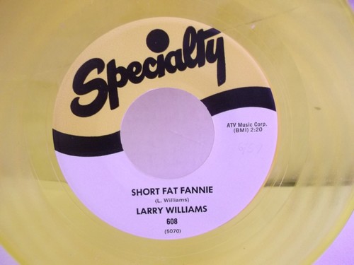 Larry Williams,Specialty 608,"Short Fat Fannie"US,7" 45,1958 RI, Yellow Vinyl,M - Picture 2 of 3