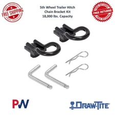 Draw-Tite 50223 5th Wheel Trailer Hitch Chain Bracket Kit, 18,000 lbs. Capacity