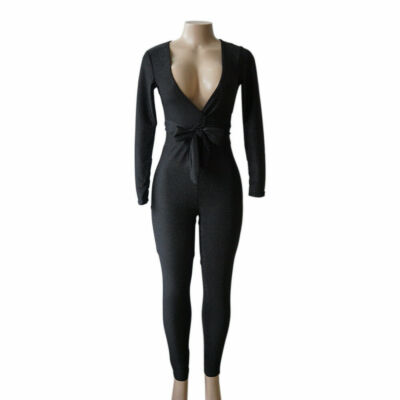 Bandage Slim Casual Long Sleeveless Jumpsuits Bandage Slim Casual Long Sleeveless Jumpsuits