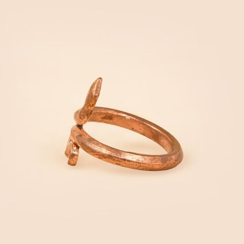 Isha Life Consecrated Copper Ring Sarpa Sutra Snake Rings Small Size - Picture 4 of 4