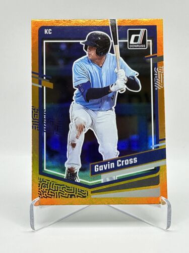 Gavin Cross 2023 Panini Donruss Baseball Prospect Holo Orange Parallel 102