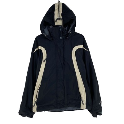 HELLY HANSEN TECH Schwarze Kapuzenjacke Mantel Größe S