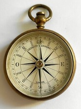 Set of 10 Nautical Vintage 3'' - Antique Style Brass Directional Pocket Compass