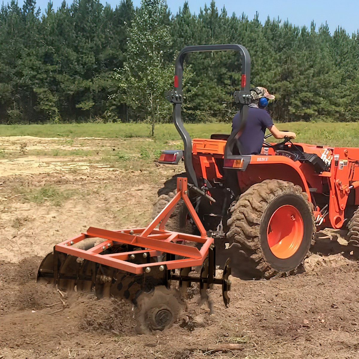 Heavy-Duty Disc Harrow Plow Fit for Kubota BX & LX Series Tractors 