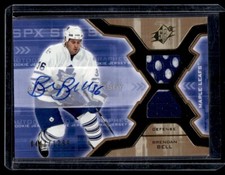 2006-07 SPx Rookie Autograph Dual Jersey Brendan Bell RC Auto /1299 Toronto