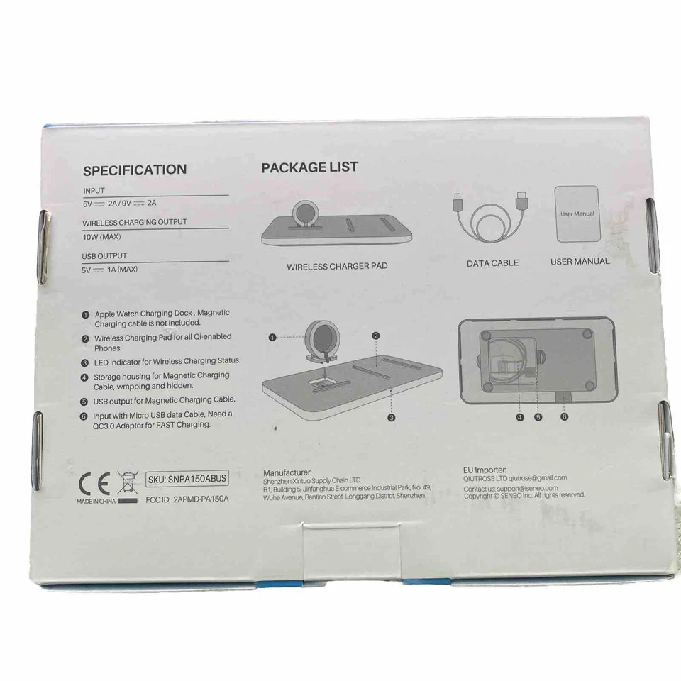 Almohadilla de cargador inalámbrico 2 en 1 Foto 2 de 2