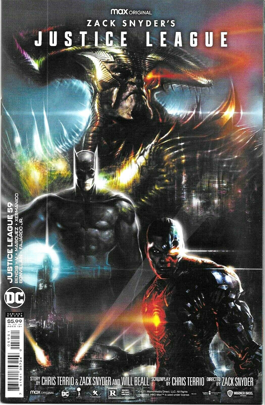 JUSTICE LEAGUE #59  LIAM SHARP SNYDER CUT VARIANT  DC COMICS / MAY 2021 / N/M