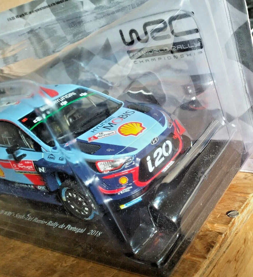 AUTOMODELLO 1 / 24-HYUNDAY I20 WRC-SOPRDO DEL BARRIO-PORTUGAL 2018-IN BOX- MA6 - Immagine 2 di 4