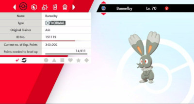 Pokemon Schwert & Schild Shiny Bunnelby 6IV Max EVs