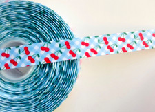 7/8" Cherry Cherries Grosgrain Ribbon  Sweet Cherry Fruit Ribbon by the Yard