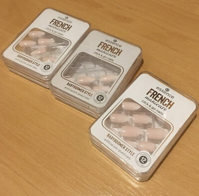 Essence French manicure Click & Go Nails Babyboomer Style 12 Stk Neu Nail + 2