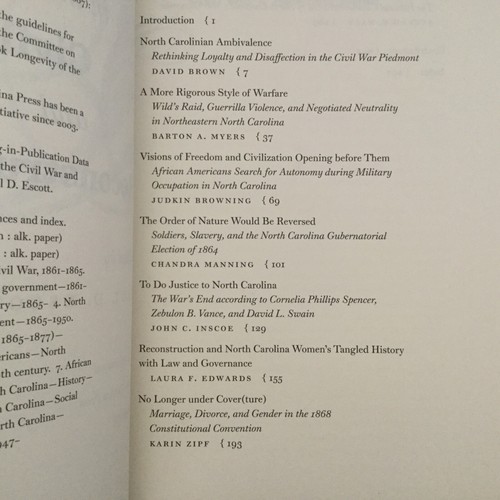 North Carolinians in the Era of the Civil War and Reconstruction Paul D. Escott - Picture 3 of 5