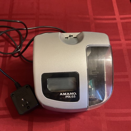 Amano Pix55 Time Clock Electronic Digital Time Recorder eBay
