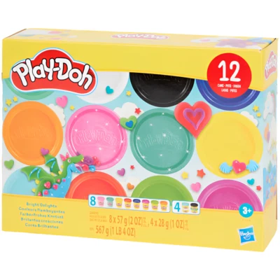 Hasbro Play-Doh Knete Set 12 Stück Dosen Spielzeug für Kinder kreatives Kneten