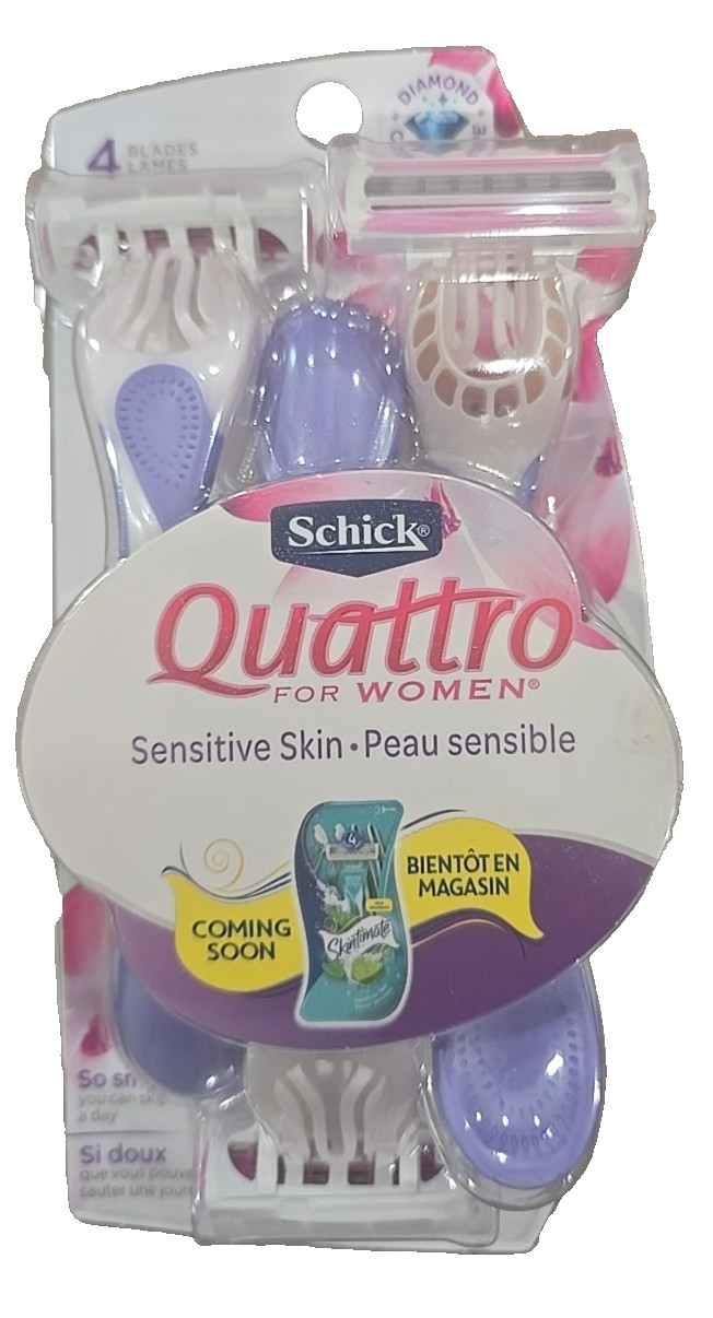 Schick Quattro for Women Disposable Razors 3ct, Lot of 2