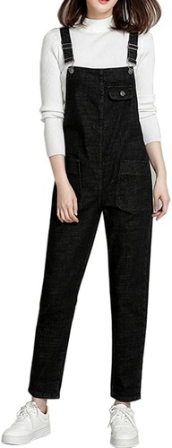 Gihuo Women's Baggy Denim Jean Overalls 