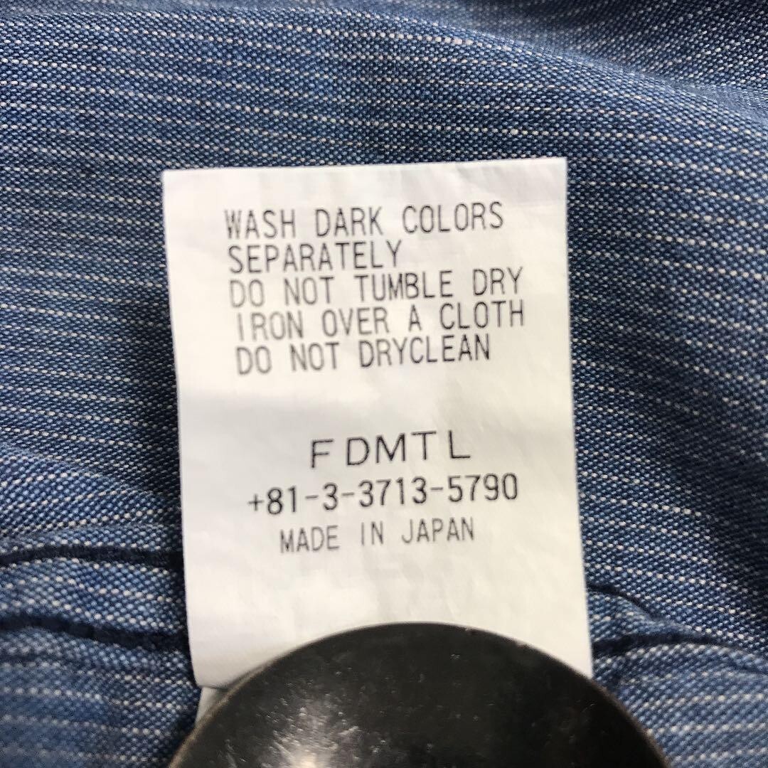 FDMTL Multi Pattern Patchwork Denim Shirt Sashiko… - image 10