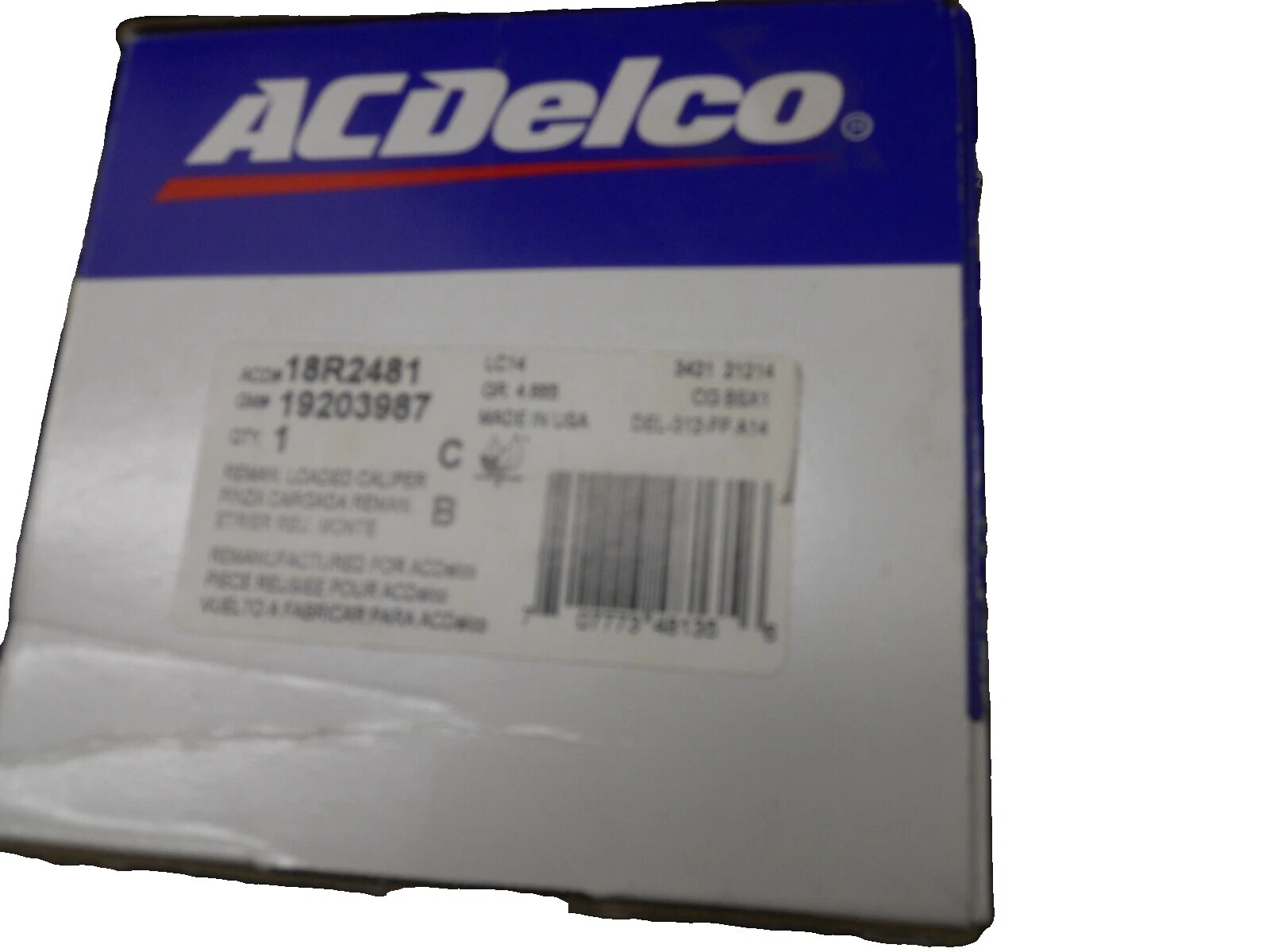 Calibradores ACDelco traseras para automóviles y camiones y Soportes