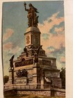 Colorierte Ansichtskarte, Nationaldenkmal a. d. Niederwald a. Rhein, ungelaufen