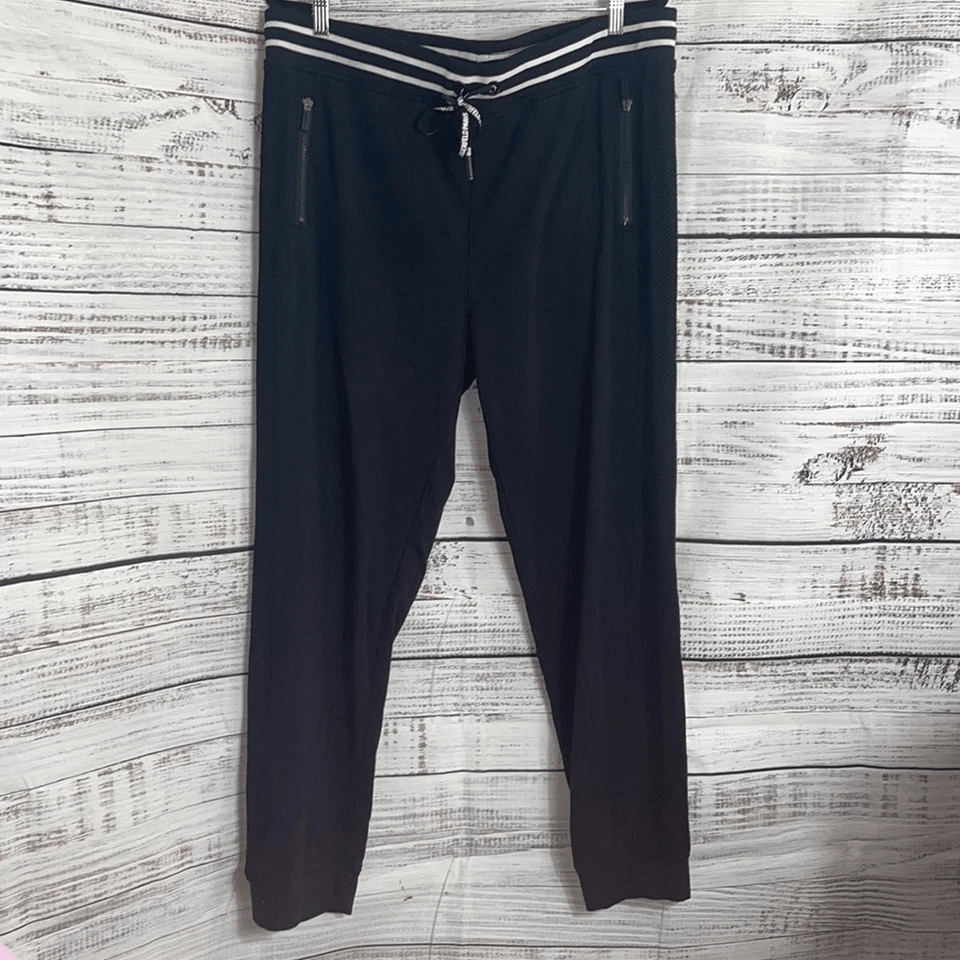 Pantalones de chándal Karl Lagerfeld para mujer talla XL negros grunge atletismo Foto 2 de 4