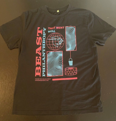 Mr. Beast Philanthropy Well Building T-Shirt, Size: Large