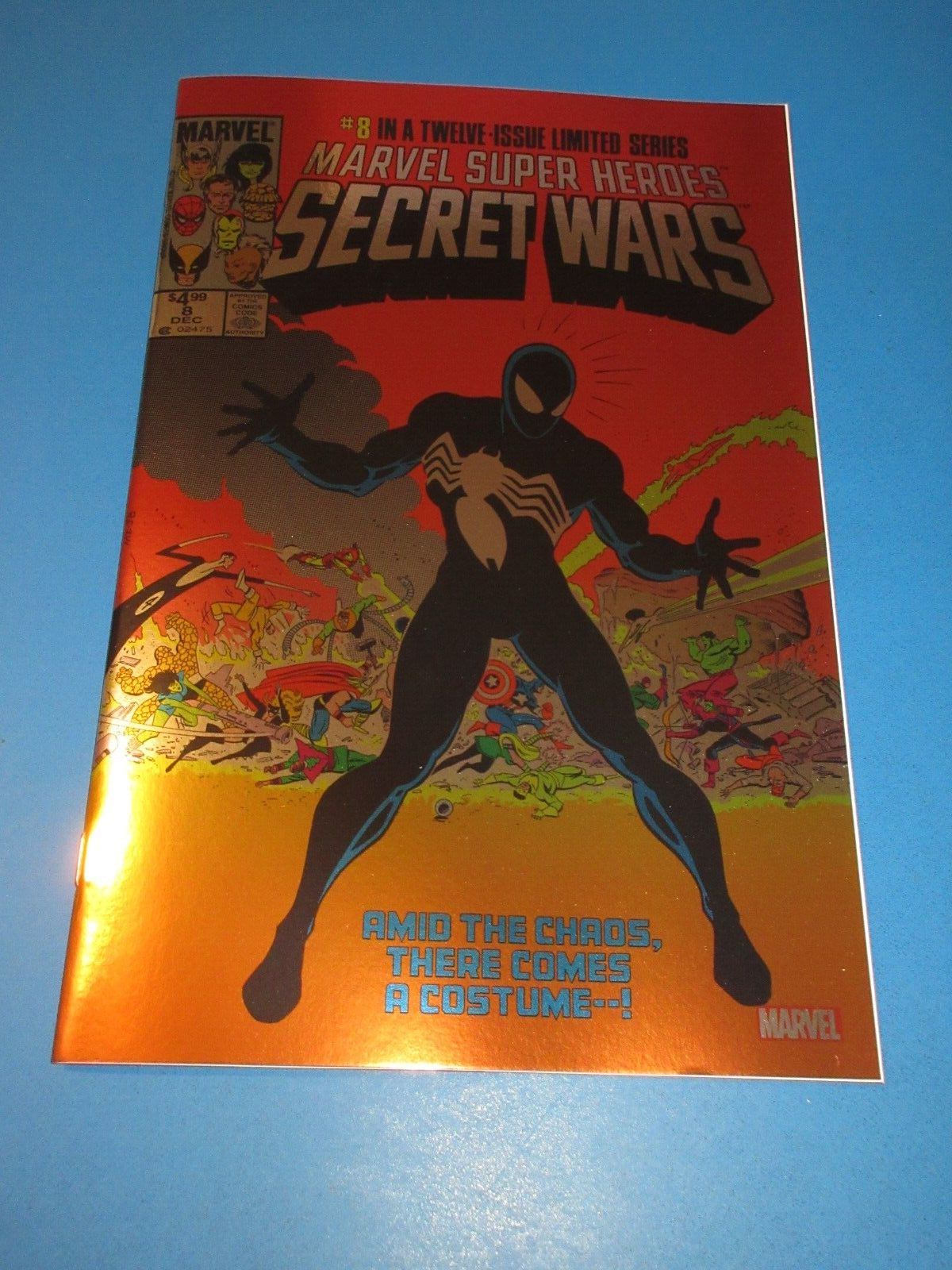 Marvel Super-Heroes Secret Wars #8 1st Black Costume Facsimile Reprint Foil NM