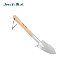Berry&Bird Border Spade Garden Short Digging Shovel for Digging, Transplanting