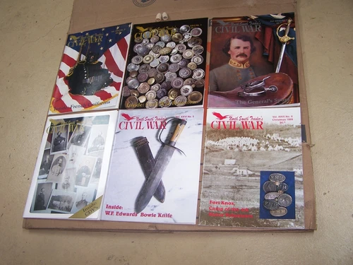 2 UNION BULLETS & North South Trader civil war Magazine Lot Of 6 1999 Magazines