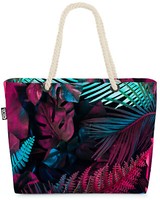 Void Tasche Pink TüRkis Palmen Palmen BläTter Tropen Tropisch Hawaii