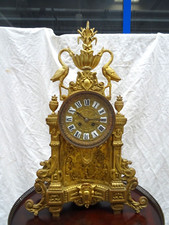 Orologio da tavolo in bronzo finemente cesellato primi 1900 Francia