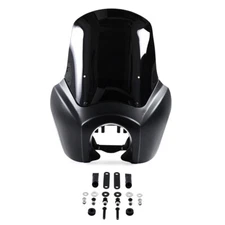 Headlight Fairing Cover w/ Black windshield For Harley Super Glide T-Sport FXDXT