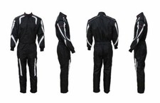 Overall, Kartanzug, Kartoverall CRUISER II, 110 - 7XL, schwarz/weiß,keep-racing 