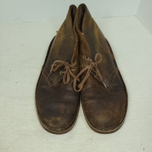Clarks Mens Shoes Size 10M Brown Comfort Walking Desert Chukka Boots Leather - Picture 9 of 22