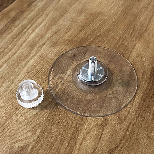 10XPVC Starke Saugnäpfe mit M4 Schraubstange Rändelhaken Klar Küche Glas Handwerk - Bild 6 von 13