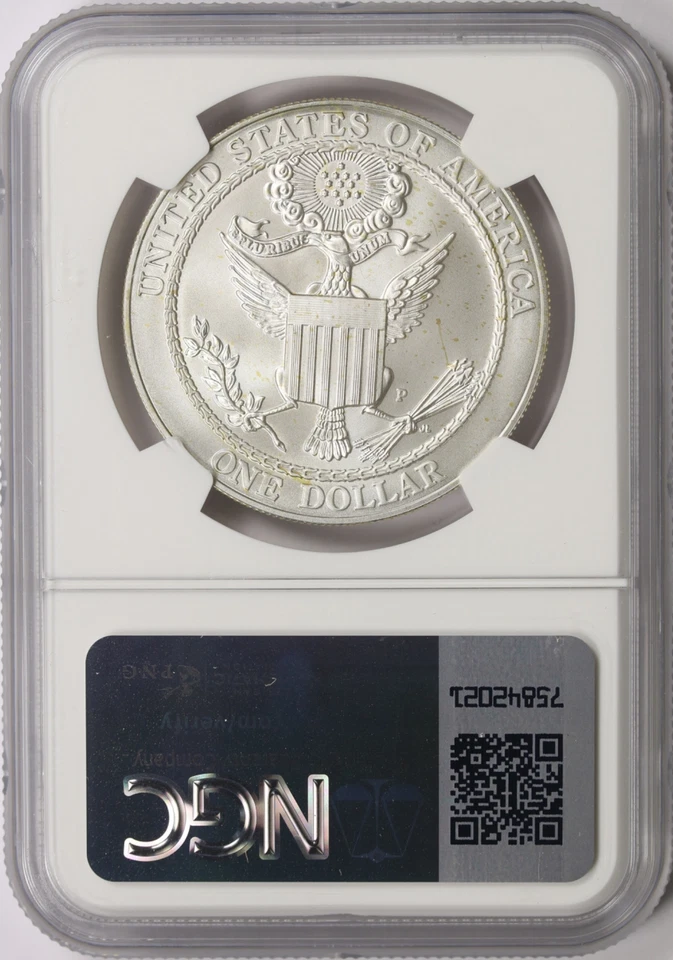 2008-P $1 Bald Eagle Commemorative Silver Dollar NGC MS69 - Image 2 of 2