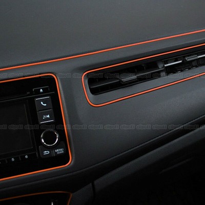 5M Orange Car Door Edge Guard Trim Molding - Universal Fit, Waterproof PVC