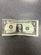 one dollar bill error print