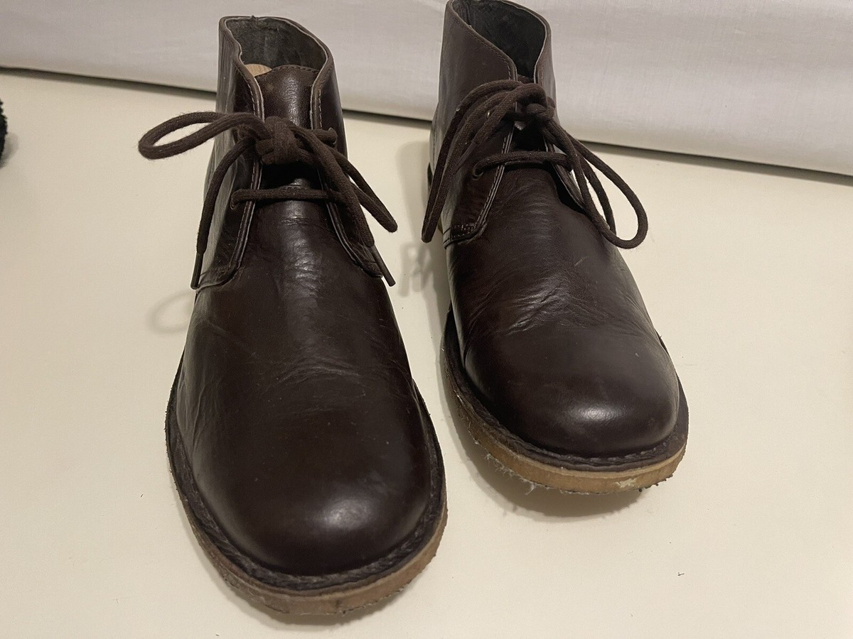 UGG Leighton Chukka Boot 3275 Leather Shoes Chocolate Brown  display picture 1
