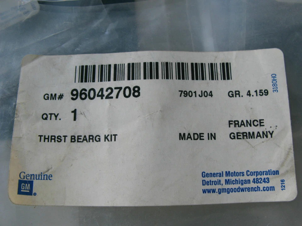 Cojinete de eje de turbina de transmisión automática ACDelco GM 96042708 Foto 3 de 3