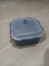 LocknLock Mikrowellenschüssel Dampfgarer Dose Geschirr Gefrierschrank 2,4l blau