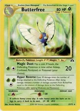 Butterfree 19/75 Rare Neo Discovery Pokemon Unlimited Lightly Played