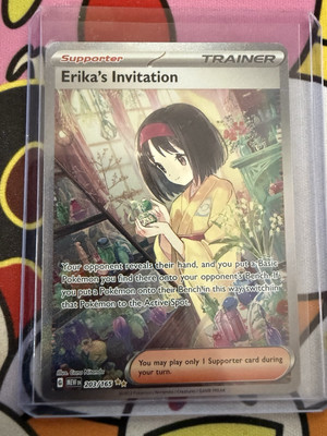 ポケモンカードゲーム 2023 ERIKA'S INVITATION SPECIAL ART RARE Erika's Invitation 203/165 Sv: Scarlet & Violet 151 Holo for sale