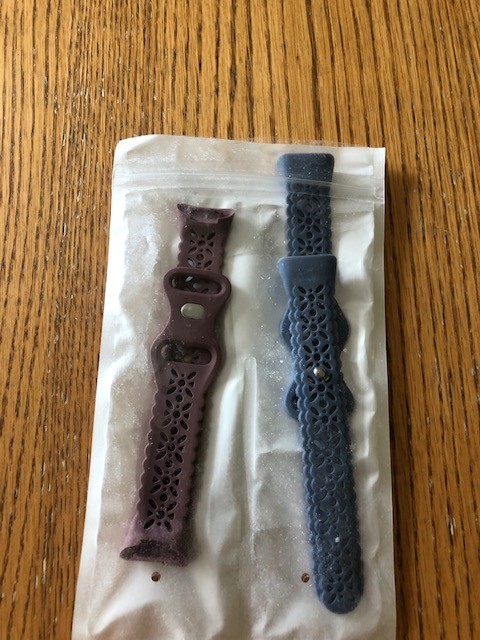 2 Fitbit Charge Bands for women - mauve & dusty blue