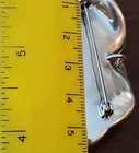 925 Stamped: Rare; Vintage, Sterling Huge Flower Rose Pendant/Brooch   — photo 6