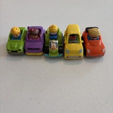 Fisher Price Little People Wheelies Toy Lot of 5 Boys and Girls