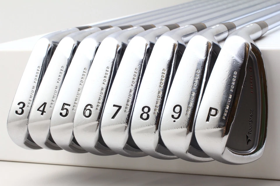 8Pcs BRIDGESTONE X-BLADE CB Iron set 3-4-5-6-7-8-9-PW Regular Flex NS PRO 950GH - Image 3 of 4
